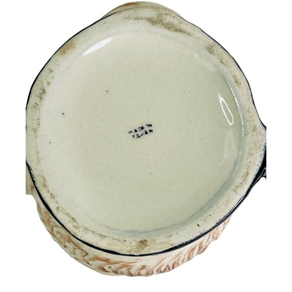 Teapot Vintage Toby Style Bearded Man Hand Painted Made in Japan 5" x 7" - Picture 7 of 8